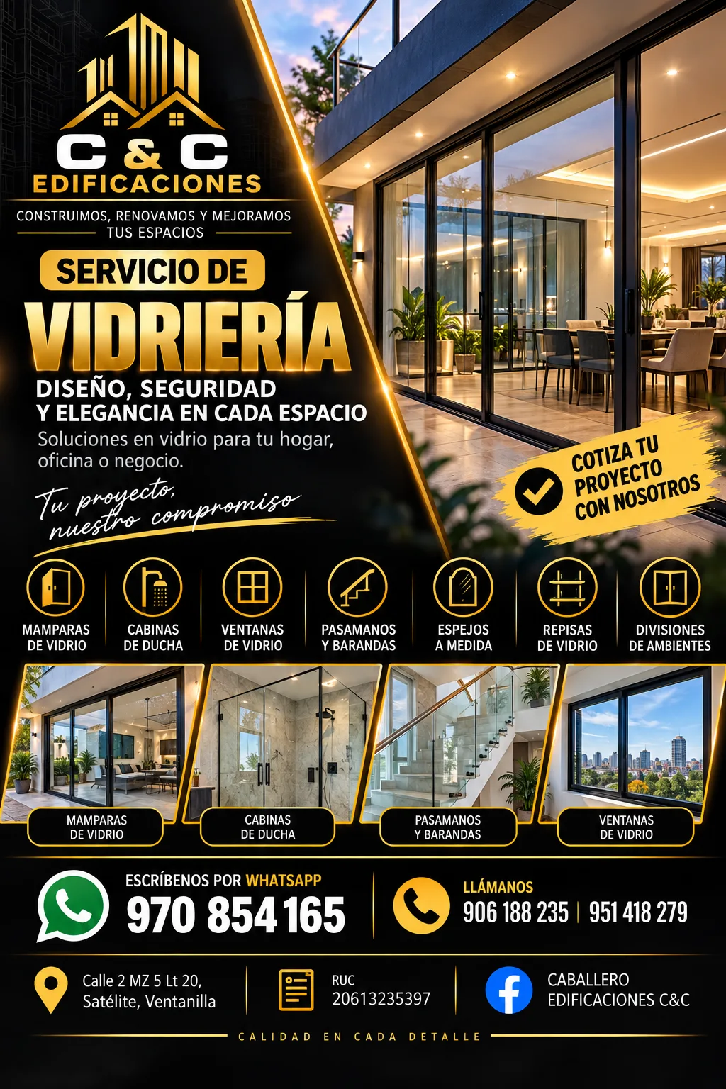 🪟 Servicio de Vidriería – Instalación y Diseño — foto 1
